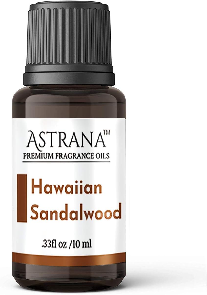 Hawaiian Sandalwood Premium Fragrance Oil 0.33 oz / 10ml Premium Quality Therapeutic Grade Oil