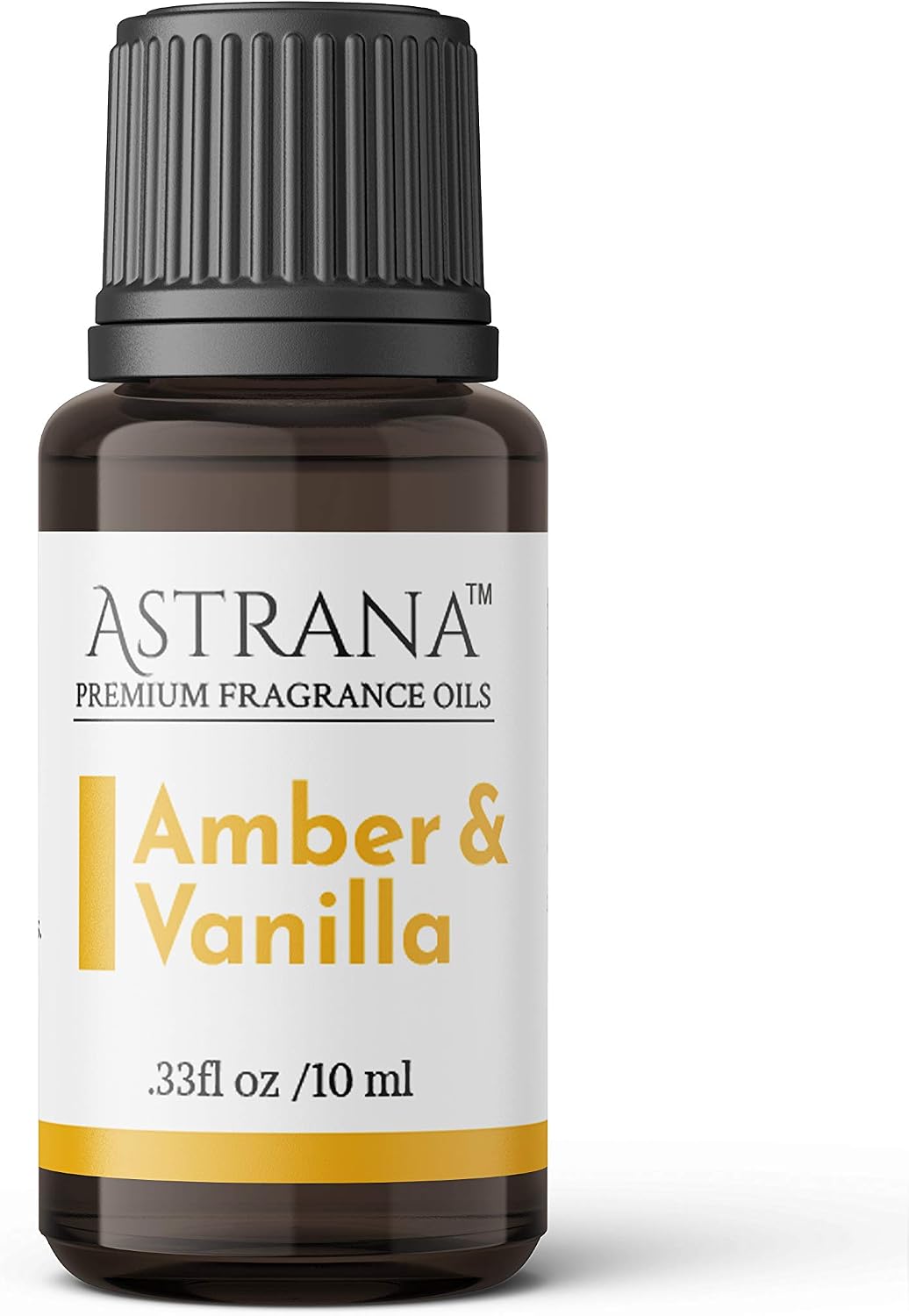 Astrana Amber & Vanilla Fragrance Oil 0.33 oz / 10ml Premium Quality Therapeutic Grade Oil, Perfect for Aromatherapy and Soap Making