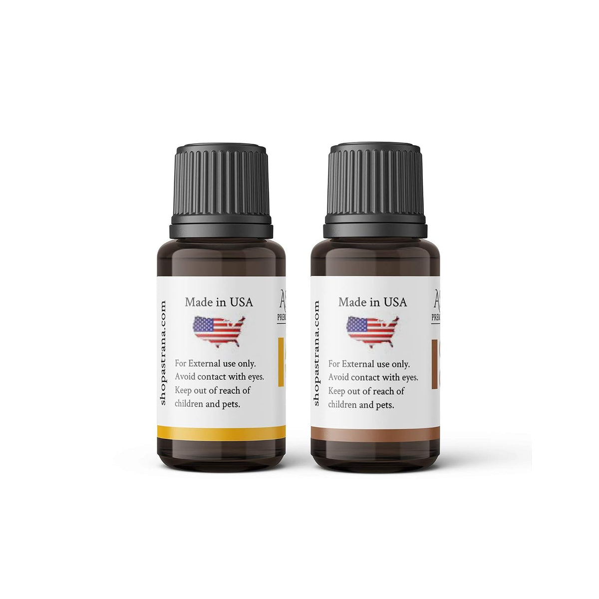 Astrana Amber Vanilla & Cashmere Classic Fragrance Oils - 2 Bottles 0.33 oz / 10ml each, Premium Scented Oils - Blend of Bergamot, Orange Flower, Jasmine, Patchouli, Amber, Sandalwood and Musk