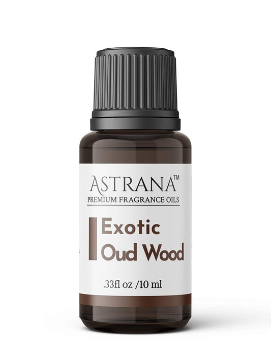 Astrana Exotic Oud Wood Premium Grade Fragrance Oil 0.33 oz / 10ml Perfect For Aromatherapy,Candle, Soaps, Beard Oil & DIY Projects